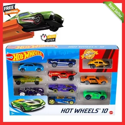 Buy 10-Car Pack Of 1:64 Scale Vehicles​, Gift For Collectors Hot Wheels • 9.99£