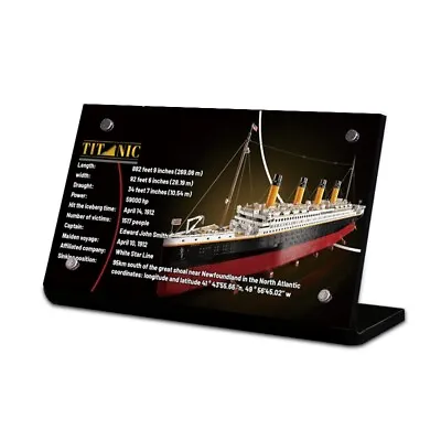 Buy Display Plaque Stand For LEGO 10294 Titanic, MP183, V1 • 9.26£