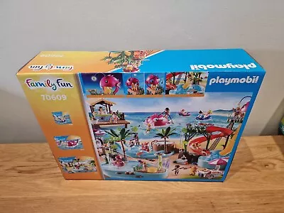 Buy Playmobil 70609 Family Fun Aqua Park Water Park With Slides • 55£