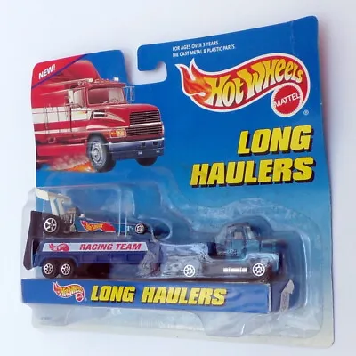 Buy Hotwheels Long Haulers 17cm Long 65867 - Truck & Trailer Car - HW Racing Team • 29.99£