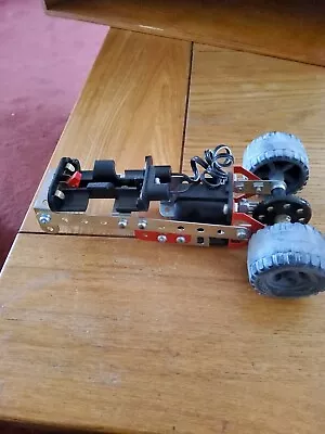 Buy Meccano Em02 Motor,battery Holder Drive Chain Chassis  And Rear And Front Wheels • 16£