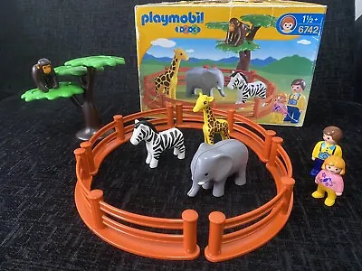 Buy Playmobil 123 Safari Zoo Set 6742 Boxed • 9.99£