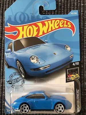 Buy Hot Wheels '96 Porsche Carrera Blue 155/250 2018 Long Card New • 8£