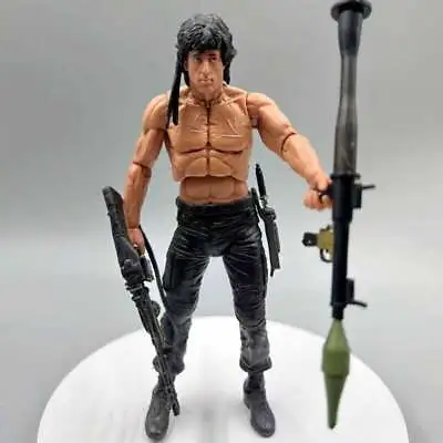 Buy NECA First Blood - John J. Rambo Survival Version 7  Action Figure Toys With Box • 30.99£