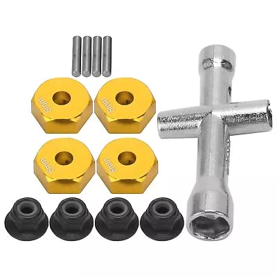 Buy Hot 12mm Wheel 5mm Thickness Hex Adapter Wrench M4 NonSlip Nut Set For 1/1 • 5.36£