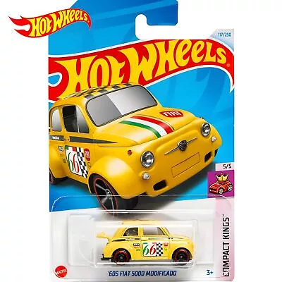 Buy Hot Wheels Fiat 500 D 60' Yellow Era 1:64 Classic Sport Car Action Figure 2024 • 15.09£