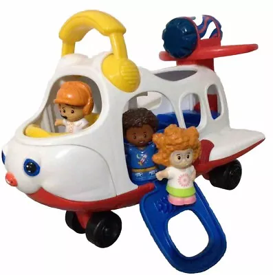 Buy Fisher Price Little People Lil Movers Plane With Sounds + Pilot & Passengers • 3.72£
