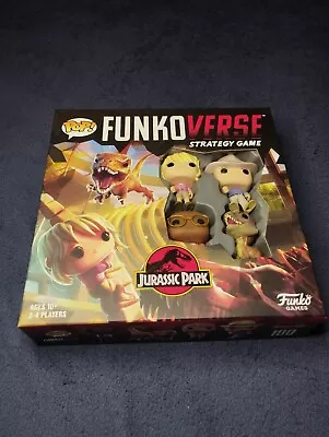 Buy Funko POP Funkoverse Jurassic Park 100 Strategy Game & Raptor Dr Alan Figures • 24.99£