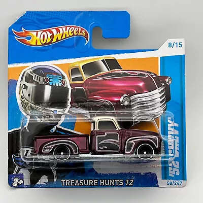 Buy Hot Wheels '52 Chevy Truck Treasure Hunt 2012 Short Card • 12£