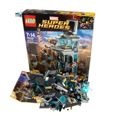 Buy 1x LEGO Set Super Heroes 76038 Attack Avengers Age Of Ultron Tower Incomplete • 123.01£