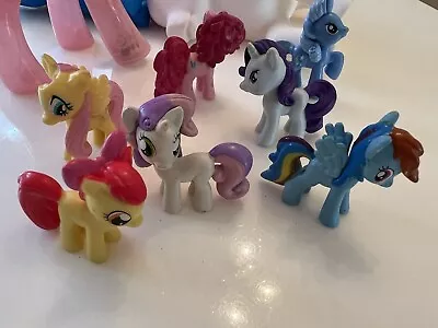 Buy Bundle Job Lot My Little Pony Figurines Minis Rainbow Star Pink Yellow No Cutie • 55£