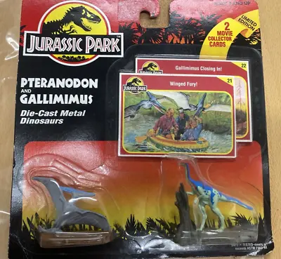 Buy AE357 Jurassic Park Die-Cast Dinosaurs 2 Pack Pteranodon & Gallimimus MOSC • 13£