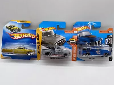 Buy Hot Wheels Classic Trucks X 3: '52 Chevy, '53 Cadillac, '56 Ford All Sealed • 3.95£