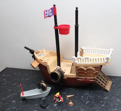Buy Vintage 1994 Fisher Price Pirate Ship & Boat Playset 1 Figure INCOMPLETE *NOTES* • 39.99£