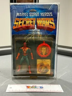Buy Vintage Marvel Mattel Secret Wars Spiderman Figure NIB MOC 1984 • 375£
