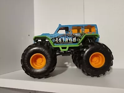 Buy Hot Wheels Monster Truck Island Tours Jeep 1:24 Diecast Toy Mattel Monster Jam • 9.99£