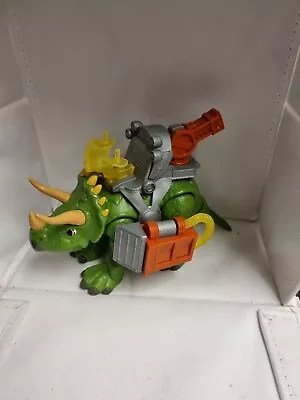 Buy FISHER-PRICE IMAGINEXT Dinosaur Figure Green Triceratops With Armour • 5.99£