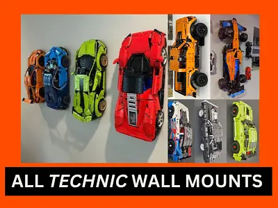 Buy ALL WAL MOUNTS LEGO Technic Cars GT Porsche Sian Bugatti Ferrari F1 RSR GTE SP3 • 9.71£