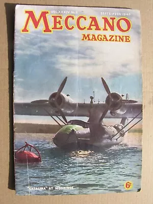 Buy 1949 MECCANO MAGAZINE Sept Lord Howe Island Catalina, Handley Page, Lightships • 8£