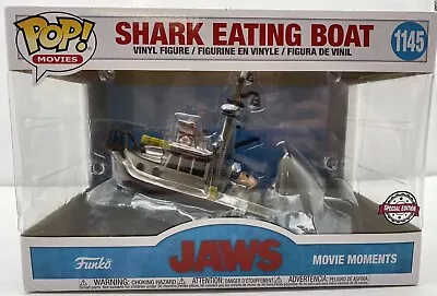 Buy Shark Eating Boat Pop Movies 1145 | Vinyl Figure Special Edition | Fast Delivery • 69.95£