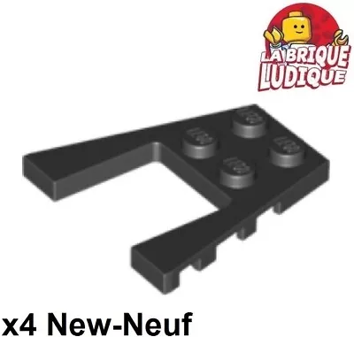 Buy LEGO 4x Wing Wedge Flat Plate V 4x4 Black/Black 43719 New • 1.67£