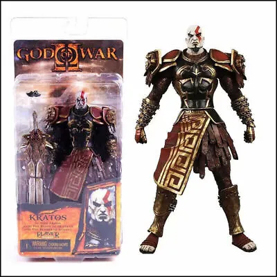Buy Neca God Of War 2 Kratos Golden Fleece Armor Medusa Head 7  Game Action Figure • 30.35£