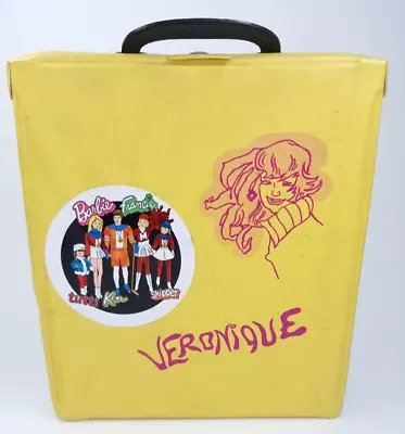 Buy Veronique Yellow Carry Case Vintage Fashion Doll Barbie Sticker Clone • 20.59£