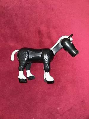 Buy Vintage Fisher Price Black And White Horse Figures Little People  Farm • 15£