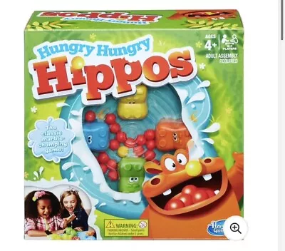 Buy Complete Hasbro Hungry Hippos Game In Box. Great Condition. Christmas Gift • 4.89£