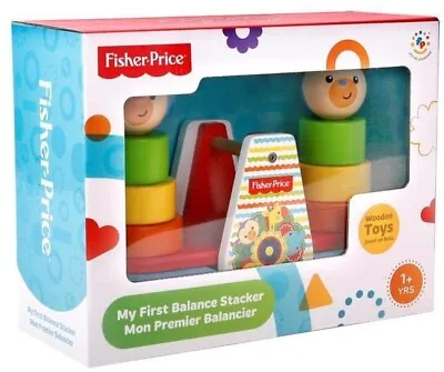 Buy Fisher Price Wooden My First Balance Stacker Free UK Delivery • 29.99£