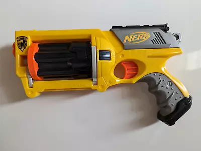 Buy Nerf N-Strike Maverick Rev-6 Pistol Barrel Dart Handheld Yellow Gun • 2£
