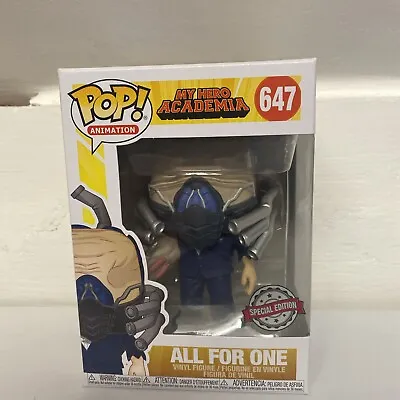 Buy Funko Pop! Anime: My Hero Academia- All For One #647- Special Edition- New • 12£