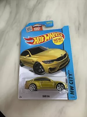 Buy Hot Wheels BMW M4 Yellow 2015 Hw City • 12£