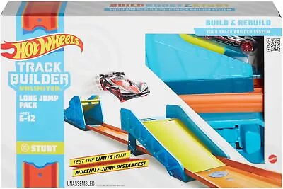 Buy Hot Wheels Track Builder Pack Assorted Long Jump Stunt Pack Connecting Sets Age • 26.99£