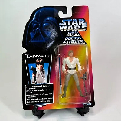 Buy Star Wars The Power Of The Force Luke Skywalker W/ Blaster Red Card Tri Logo • 13.49£