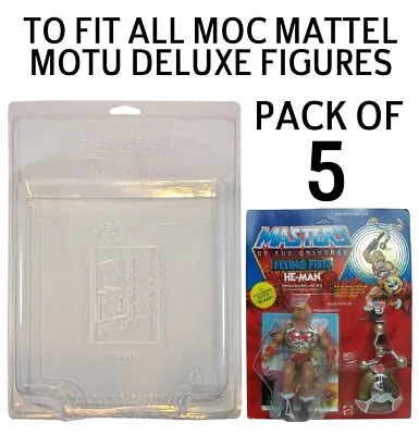 Buy 5 Pack Of Protective Cases For MOC MOTU Deluxe Figures - AFTDLX • 45£