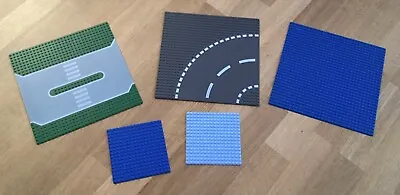 Buy Lego Green Light Bright Blue Grey Baseplate Bundle Thin Base Board 32x32 16x16 • 10.99£