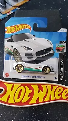 Buy Hot Wheels ~ '15 Jaguar F-Type Project 7, White, S/Card.  More Model's Listed!! • 3.99£