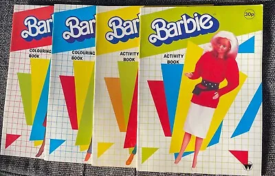 Buy Barbie Vintage Retro Colouring/Activity Book 1986 80s Mattel New Unused • 7.99£