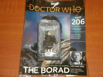 Buy THE BORAD Part #206 Eaglemoss BBC Doctor Who Figurine Collection 6th Dr Timelash • 19.99£