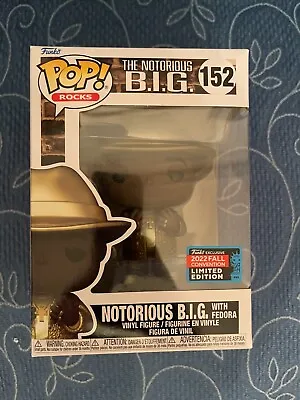 Buy Funko Pop Rocks The Notorious B.I.G. Fedora Gold 2022 Fall Conv 152 AVAILABLE • 27.34£