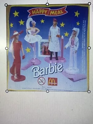 Buy 1999 McDonalds Barbie Happy Meal Toys - Complete Set Of 4 Figures -  All Sealed • 9.90£