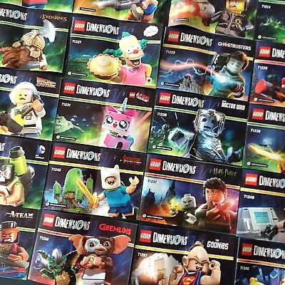 Buy Lego Dimensions - Instruction Booklets - Dr Who, Harry Potter, Goonies Etc • 2.49£