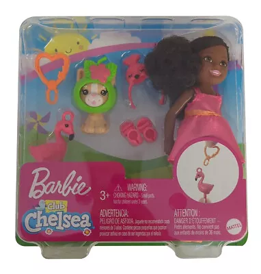 Buy Barbie GJW30 Club Chelsea In Flamingo Costume, Kitten + Lanyard + Accessories • 16.50£