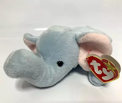 Buy Ty Peanut Elephant Baby Blue Plush Tagged   (N1) • 4.99£
