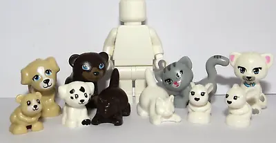 Buy Lego 10 Animal Pet  Dog Puppy Kitten Cat Bear Rabbit Minifigure Not Inc • 4.99£
