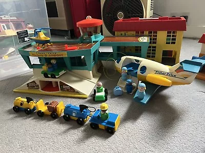 Buy Vintage Fisher Price Family Airport 1972 • 40£