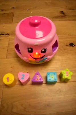 Buy Fisher Price Laugh & Learn Pink Cookie Jar Shape Sorter, Complete • 7.99£