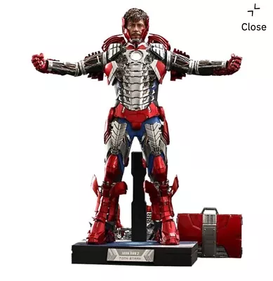 Buy Hot Toys Iron Man 2: Tony Stark Mark 5 Suit Up DELUXE Version With Suitcase Etc. • 299£