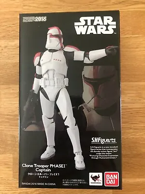 Buy S.H.Figuarts STAR WARS CLONE TROOPER PHASE 1 CAPTAIN Ltd Edition • 79£